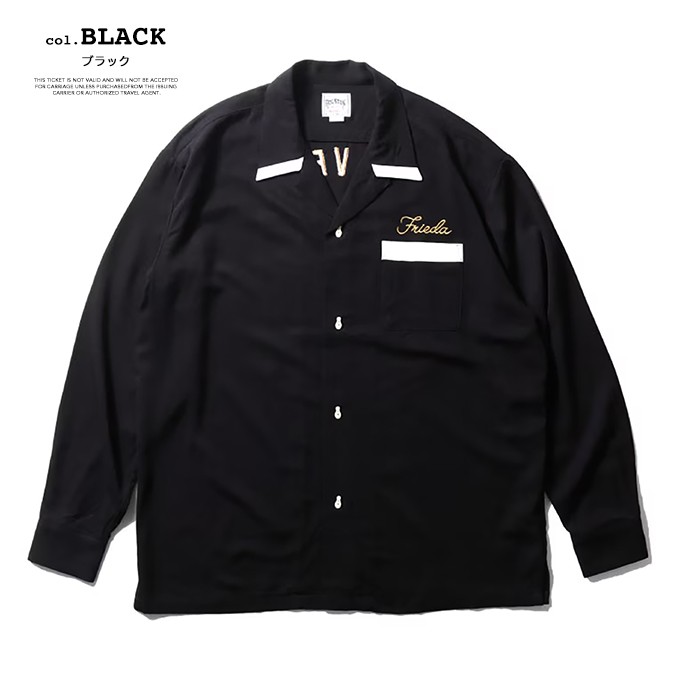 HOUSTON（ヒューストン） BOWLING L/S SHIRT (STRIKERS) 長袖