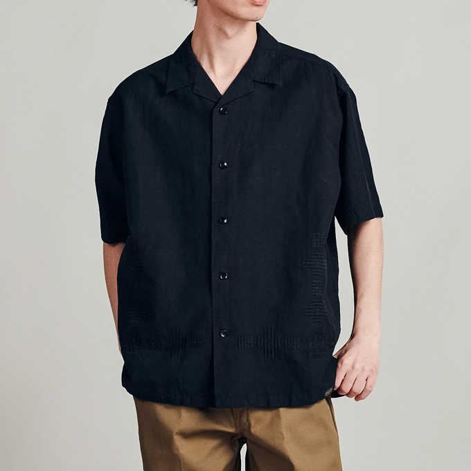 ペンドルトン シャツ PENDLETON（ペンドルトン） エンブロイダリー オープンカラーシャツ
