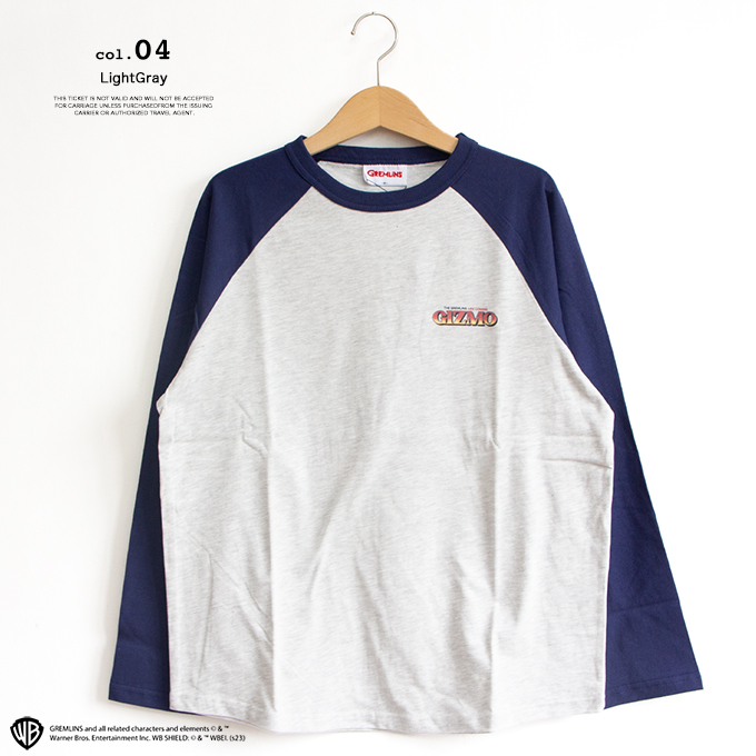 GREMLINS グレムリン ギズモ バックプリント ラグラン ロンT 4315009
