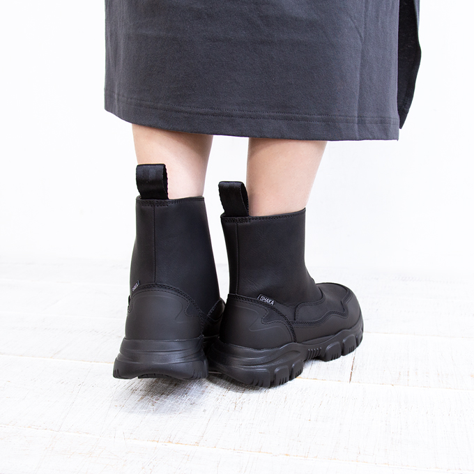 ブラックファスナーブーティS SHAKA 【SALE!!】 シャカ フロントジップブーツ TREK ZIP BOOTIE