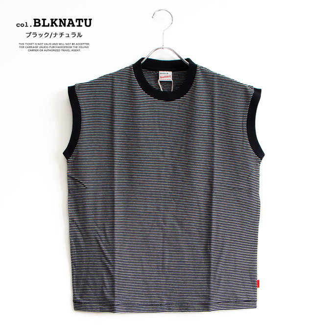 Healthknit（ヘルスニット） Narrow Border Sleeveless ナローボーダー