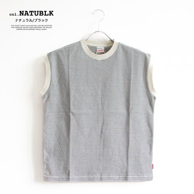 Healthknit（ヘルスニット） Narrow Border Sleeveless ナローボーダー