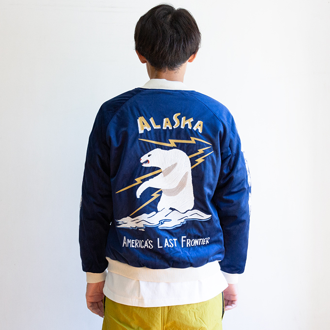 HOUSTON（ヒューストン） VELVETEEN SOUVENIR JACKET (ALASKA) 別珍