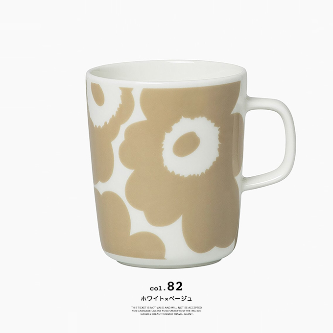 新品 マリメッコ ウニッコ マグカップ プレート ベージュ シルバー ラテマグ marimekko（マリメッコ） Unikko ウニッコ マグカップ 52209470401
