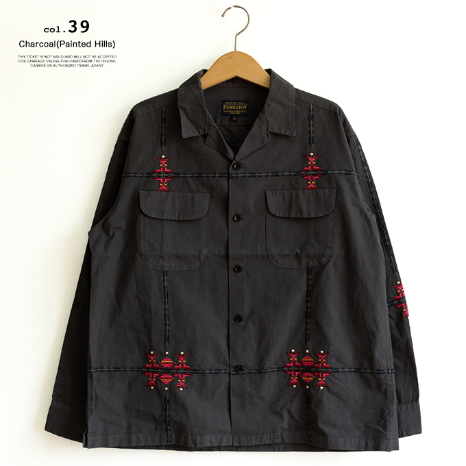PENDLETON（ペンドルトン） Garment Dye EMB Open Collar Shirt