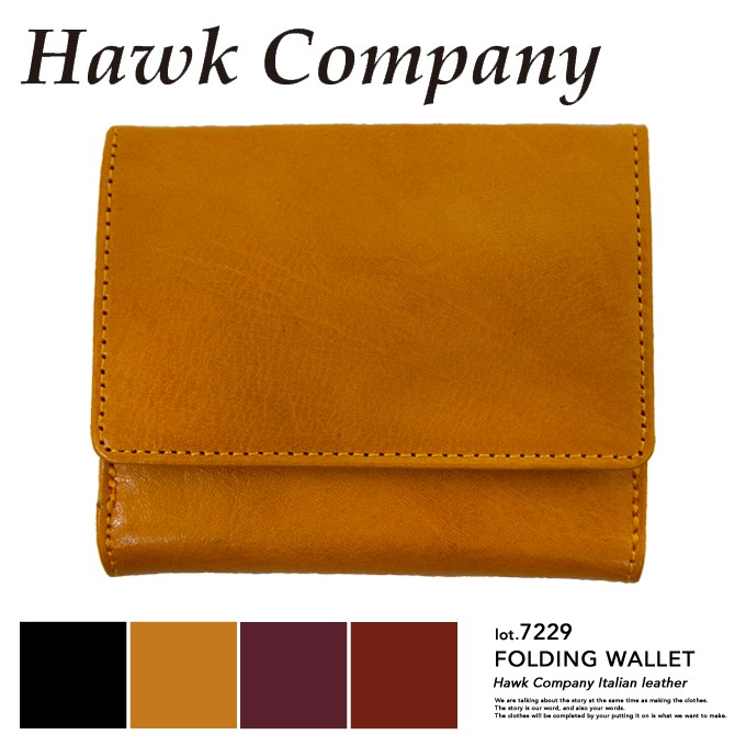 Hawk Company 【 ホークカンパニー 】 二つ折り コンパクト