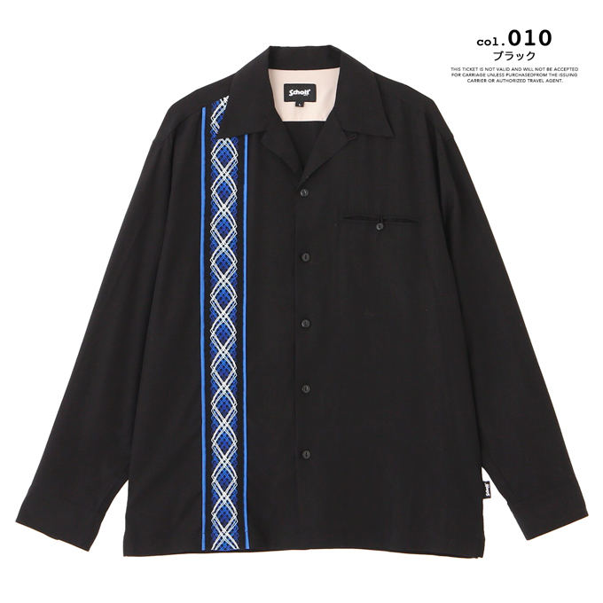 Schott N.Y.C ショット ブレイド リヨセル ロングスリーブシャツ