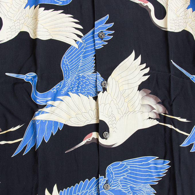 SCHOTT（ショット） ×PJ ×パイナップルジュース RAYON SHIRT CRANE