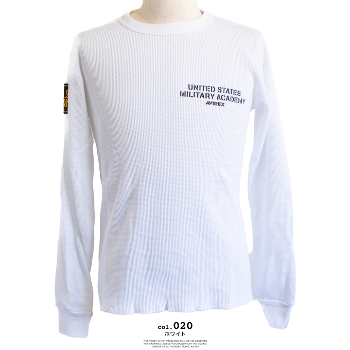 AVIREX（アヴィレックス） アビレックス ワッフル 長袖 Tシャツ