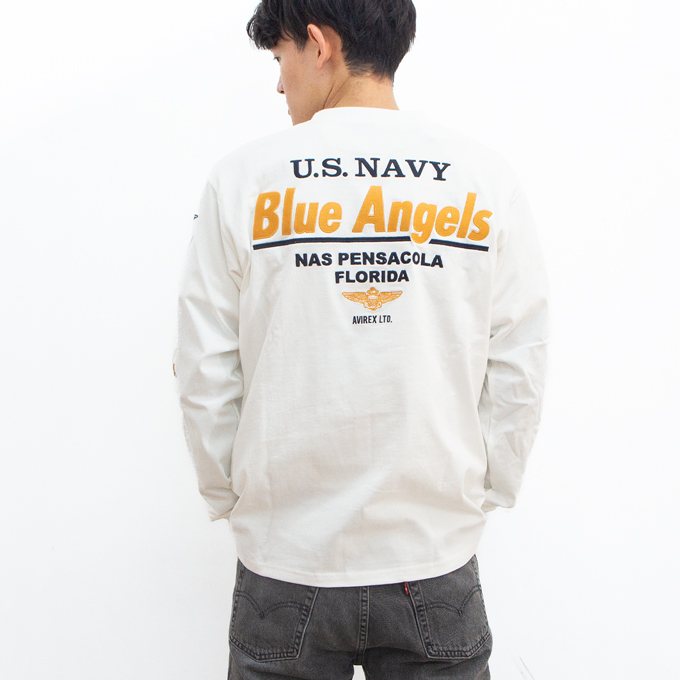 AVIREX（アヴィレックス） アビレックス 長袖 Tシャツ エンブロイ