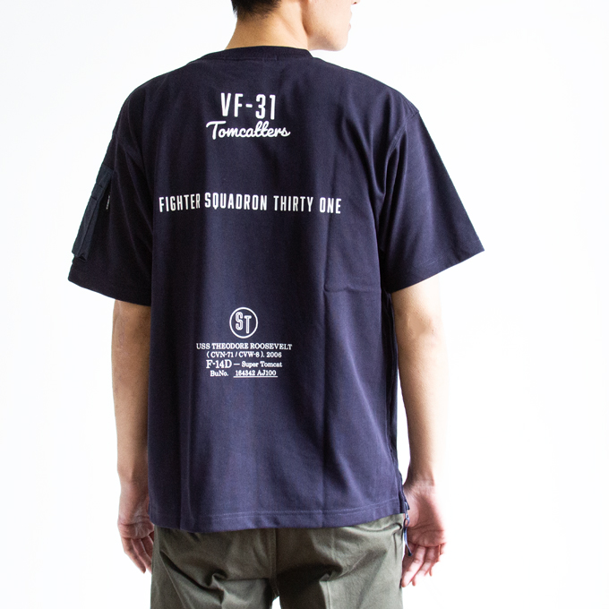 AVIREX アビレックス ミリタリー ポケット 半袖 Tシャツ MIL