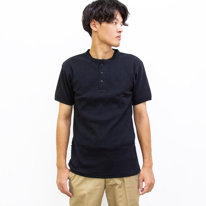 AVIREX（アヴィレックス） アビレックス DAILY RIB S/S HENLEY NECK T