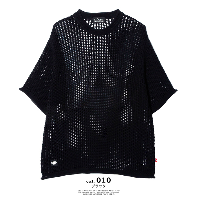 MANASTASH/マナスタッシュ/メッシュサマーセーター/イエロー/Lサイズ MANASTASH カーディガン MANASTASH/マナスタッシュ/MESH