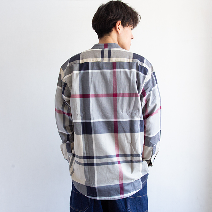 Barbour（バブアー） タータンチェック バンドカラー シャツ
