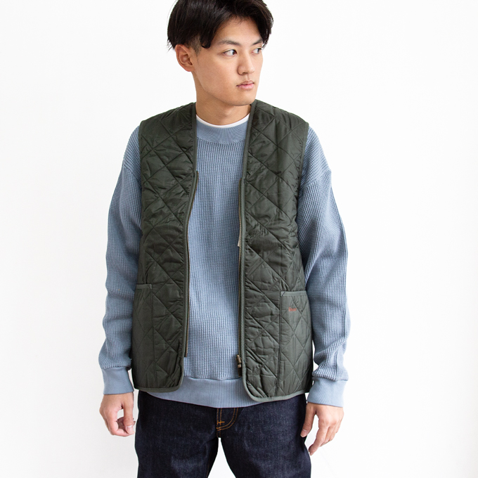 Barbour バブアー QUILTED WAISTCOAT ZIP LINER キルティング ジップ ライナー 793-3955002 / 232MLI0001 / 2023AW｜jeansstation｜03