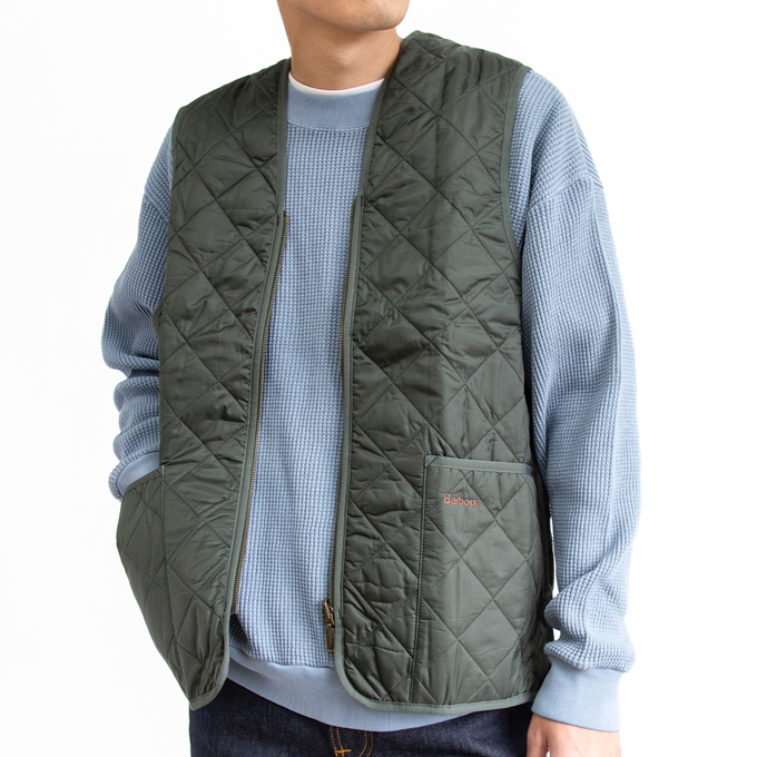 Barbour バブアー QUILTED WAISTCOAT ZIP LINER キルティング ジップ ライナー 793-3955002 / 232MLI0001 / 2023AW｜jeansstation｜04