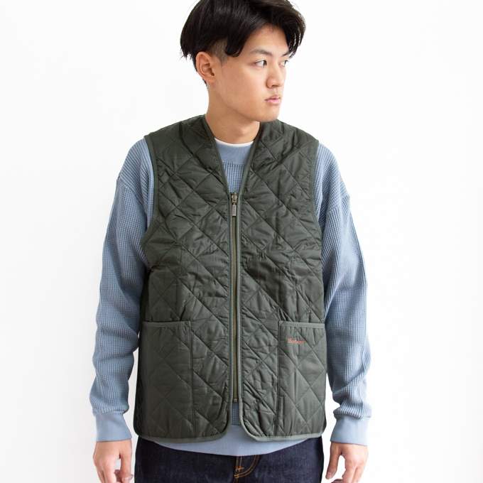 Barbour バブアー QUILTED WAISTCOAT ZIP LINER キルティング ジップ ライナー 793-3955002 / 232MLI0001 / 2023AW｜jeansstation｜05
