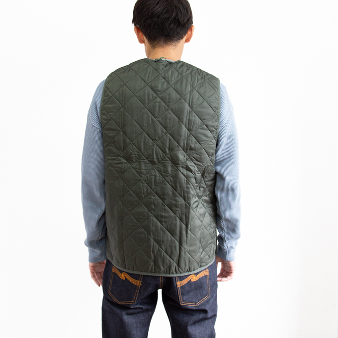 Barbour バブアー QUILTED WAISTCOAT ZIP LINER キルティング ジップ ライナー 793-3955002 / 232MLI0001 / 2023AW｜jeansstation｜07