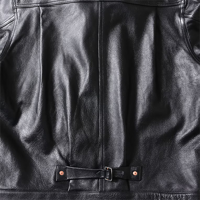 HOUSTON（ヒューストン） COW LEATHER TRACK JACKET カウレザー