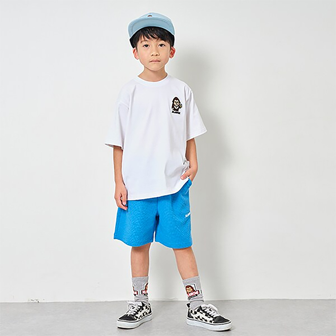 XLARGE KIDS エクストララージ キッズ ワンポイント ゴリラ&後首