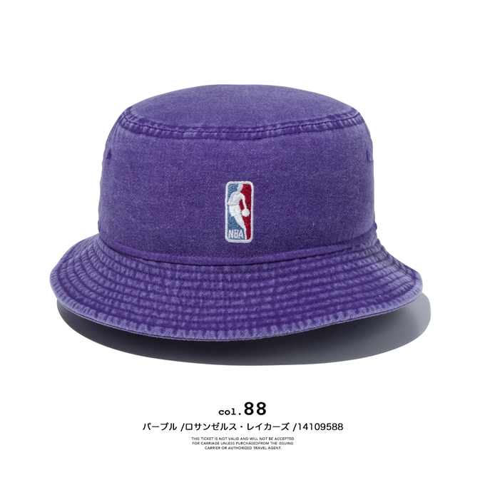 NEW ERA（ニューエラ） BUCKET01 NBA Acid Wash ロゴ バケットハット
