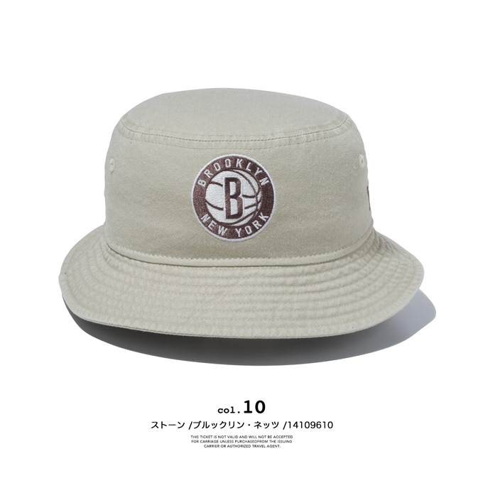 NEW ERA（ニューエラ） BUCKET01 NBA Acid Wash ロゴ バケットハット