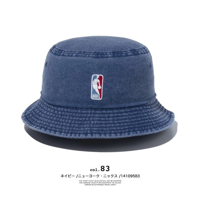 NEW ERA（ニューエラ） BUCKET01 NBA Acid Wash ロゴ バケットハット