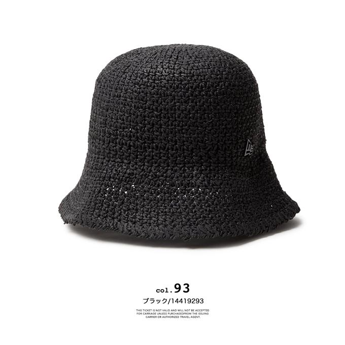 NEW ERA（ニューエラ） BUCKET01 Sailor Brim Paper Crochet Hat