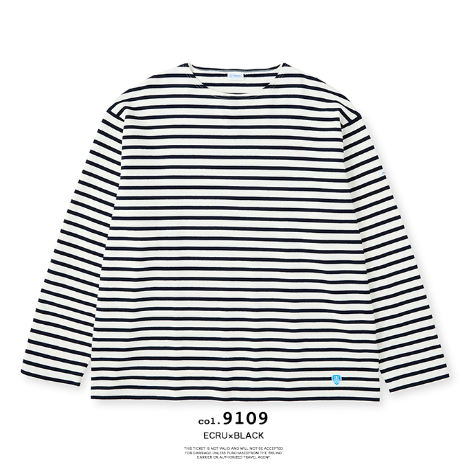 アットラスト バスクシャツ サイズ38 ORCIVAL（オーシバル） Men's Cotton Lourd Wide Basque Shirt メンズ