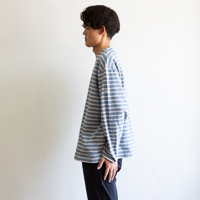 ORCIVAL（オーシバル） Men's Cotton Lourd Wide Basque Shirt メンズ