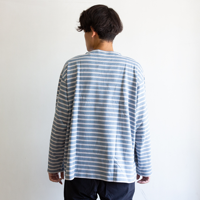 ORCIVAL（オーシバル） Men's Cotton Lourd Wide Basque Shirt メンズ
