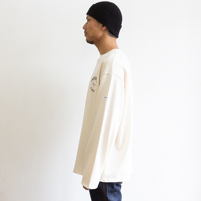 ✨新品未使用✨ORCIVAL　COTTON LOURD バスクシャツ　オーチバル ORCIVAL（オーシバル） Men's Cotton Lourd Crew Neck Basque Shirt