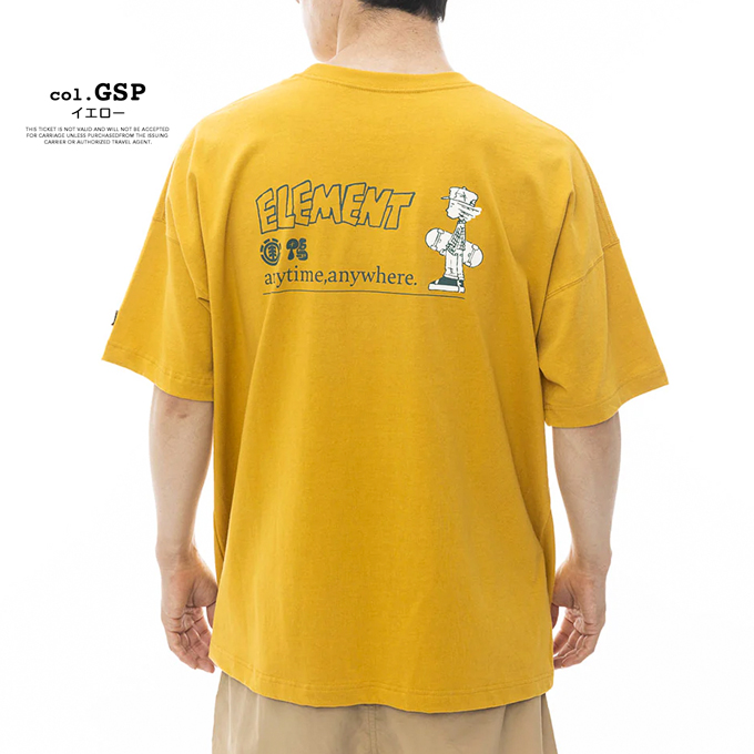 ELEMENT（エレメント） メンズ KAMO STANCE SS 鴨チルスケーターズ T 