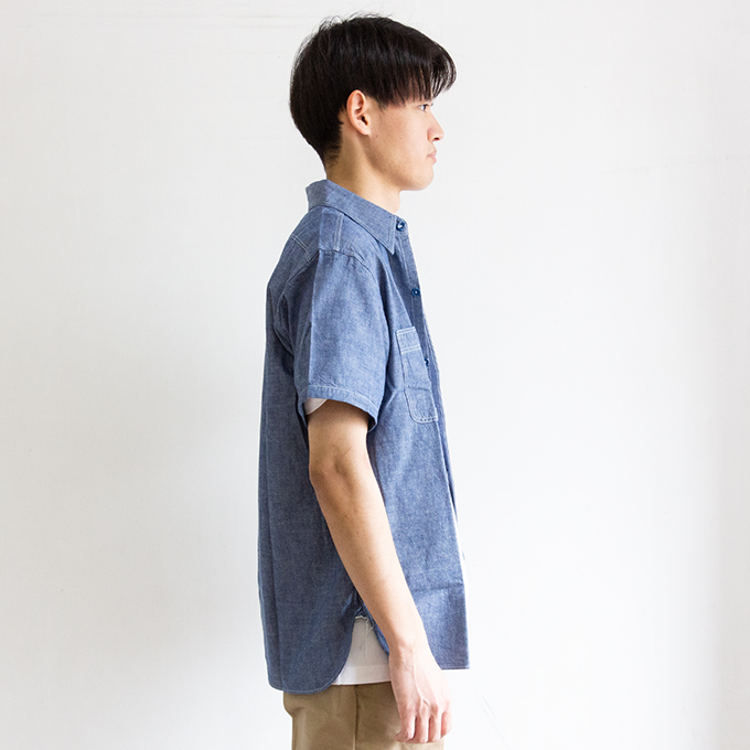 BUZZ RICKSON'S ブルーワークシャツ 15-15½ BUZZ RICKSON'S バズリクソンズ BLUE CHAMBRAY WORK SHIRT ブルー