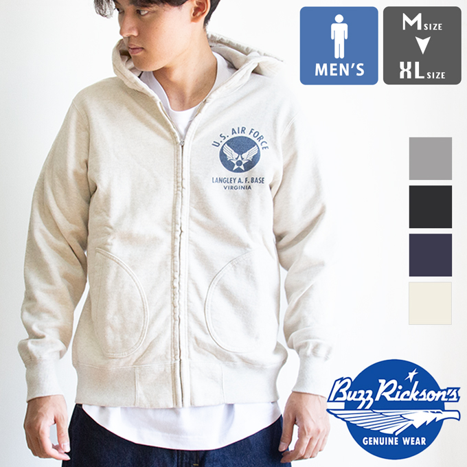 BUZZ RICKSON'S バズリクソンズ FULL ZIP SWEAT PARKA U.S. AIR FORCE