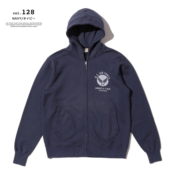 BUZZ RICKSON'S バズリクソンズ FULL ZIP SWEAT PARKA U.S. AIR FORCE
