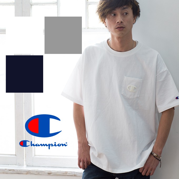 【Champion チャンピオン】CAMPUS CポケットS/S オーバーサイズTシャツ