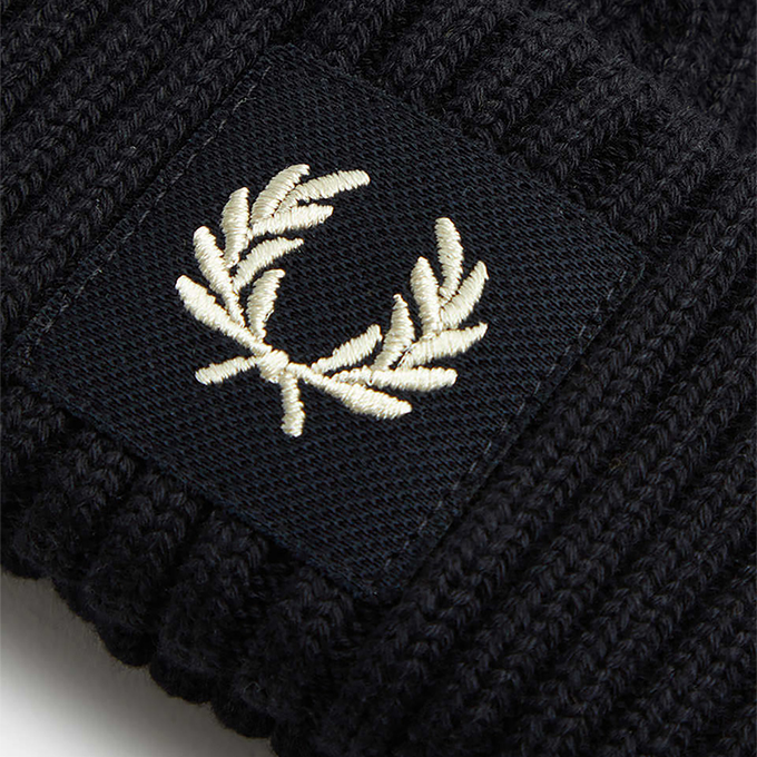 Fred Perry ロゴ装飾ビーニーハット☆関税・送料込み☆ BEAMS（ビームス）【別注】FRED PERRY / ロゴ ジャカード