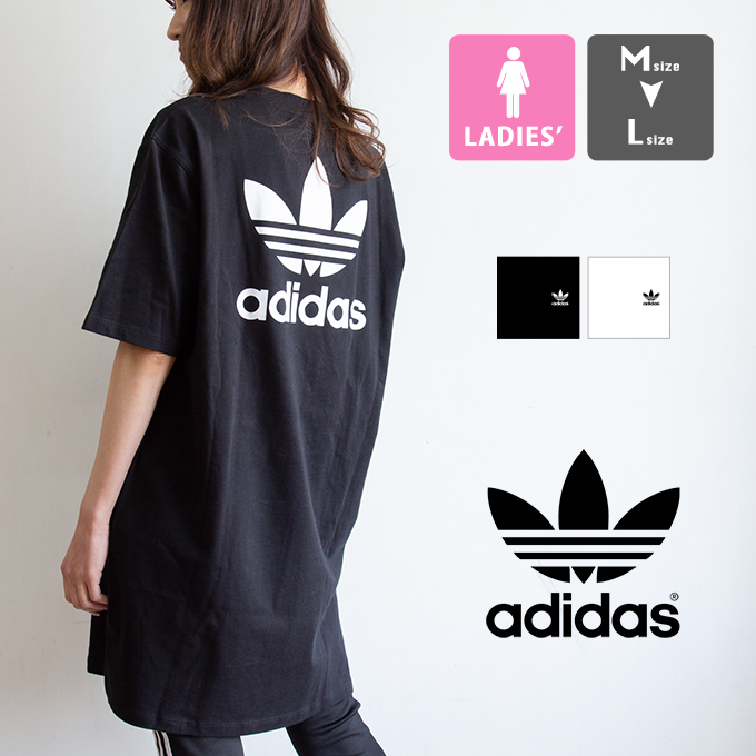 【 adidas Originals アディダス オリジナルス 】 アディカラー クラシックス ビッグ トレフォイル Tシャツ ワンピース CC967  / 22SS ※