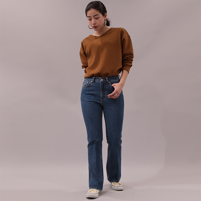 Cafetty（カフェッティ） フレアー シューカットデニム ジーンズ