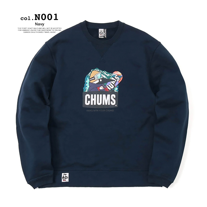 CHUMS チャムス 】 Snowboading Booby Crew Top スノーボーディング