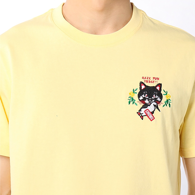 【 CHUMS チャムス 】 BSC Playing Cat T-Shirt BSC プレイングキャット Tシャツ CH01-1959 22SS  ※ :CH01-1959:ジーンズステーション !店 通販 
