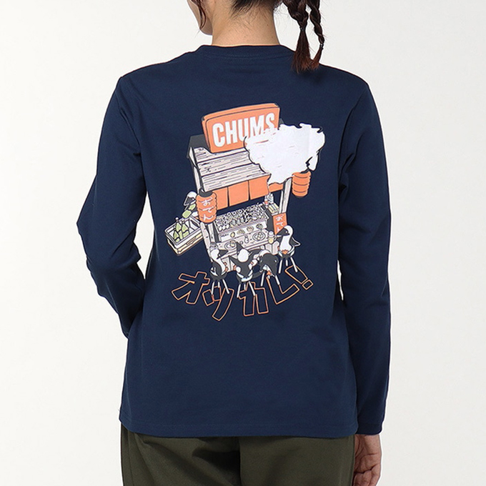 CHUMS チャムス Yatai de Otsukare! Brushed L/S T-Shirt