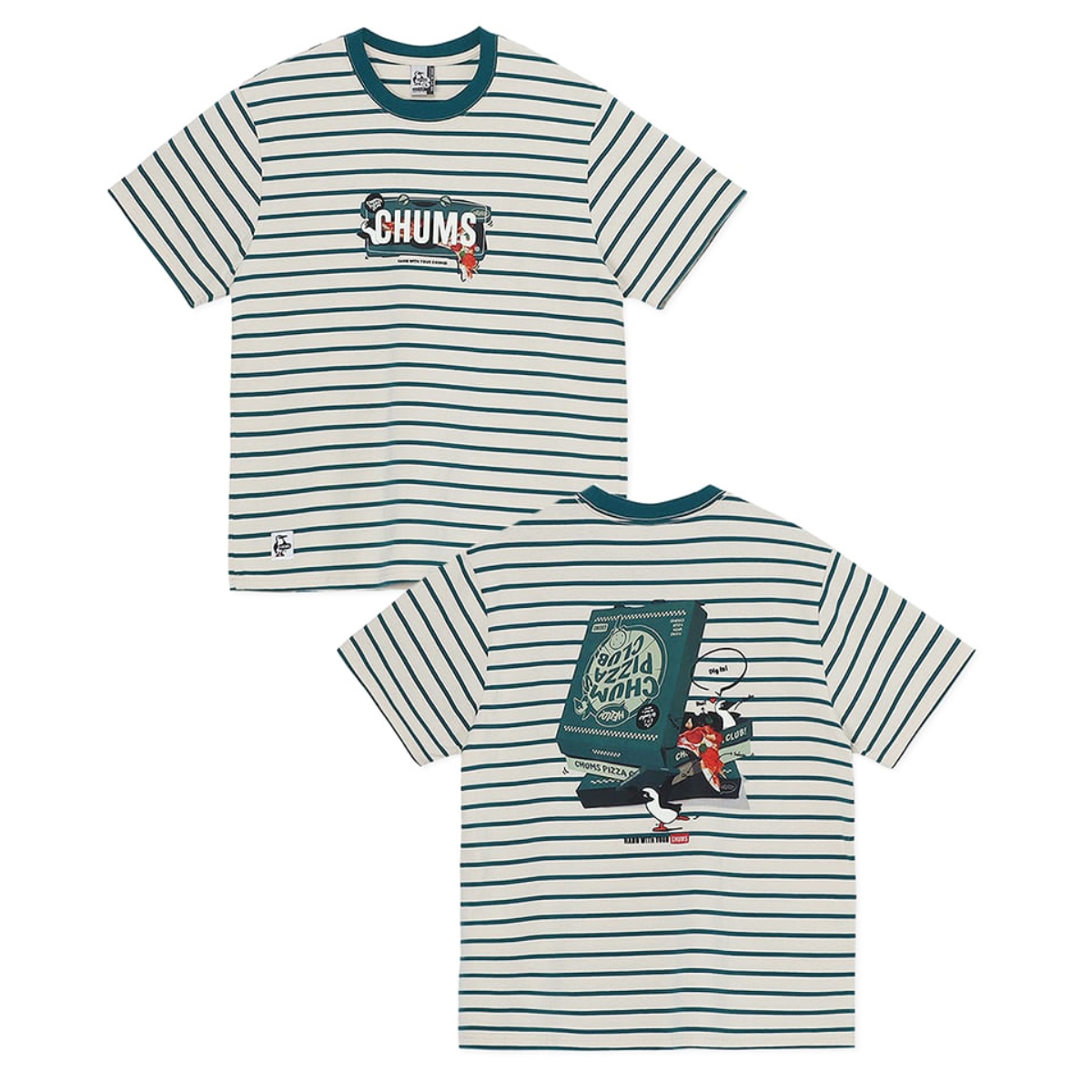CHUMS チャムス S/S Pizza Box T-Shirt ショートスリーブ ピザ