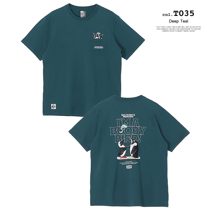 CHUMS チャムス I'm a Booby Bird Pocket T-Shirt アイム ア ブービーバード ポケット Tシャツ CH01-2750 / 2026SUMMERの画像