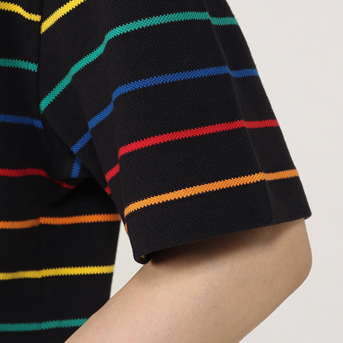 CHUMS チャムス Oversized Booby Border Pique T-Shirt オーバー