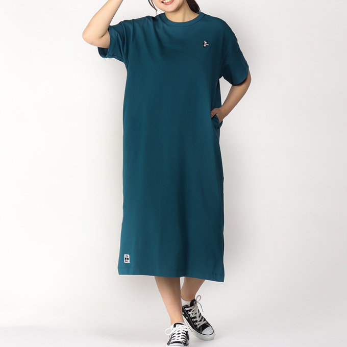 CHUMS チャムス Booby Long One-Piece ブービー ロングワンピース Tシャツワンピ CH18-1243 / 2024SUMMER ※｜jeansstation｜07