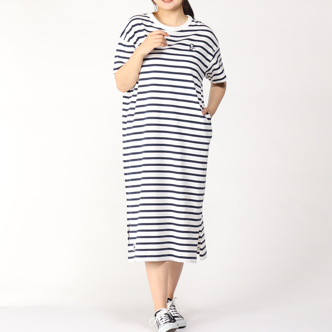CHUMS チャムス Booby Long One-Piece ブービー ロングワンピース Tシャツワンピ CH18-1243 / 2024SUMMER ※｜jeansstation｜09