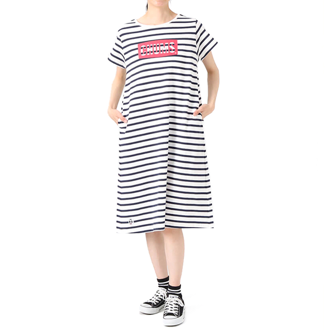 【激安通販 オンラインショップ】日用品 チャムス 【 CHUMS 】 CH18 Dress Logo ワンピース ドレス ロゴ 服&ファッション小物