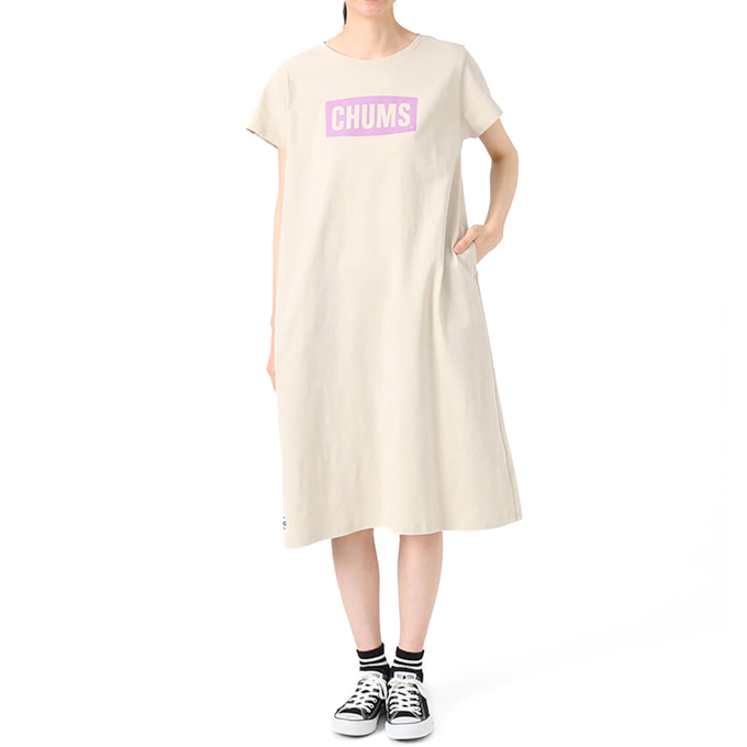 CHUMS 【 チャムス 】 ロゴ ドレス ワンピース Logo Dress CH18